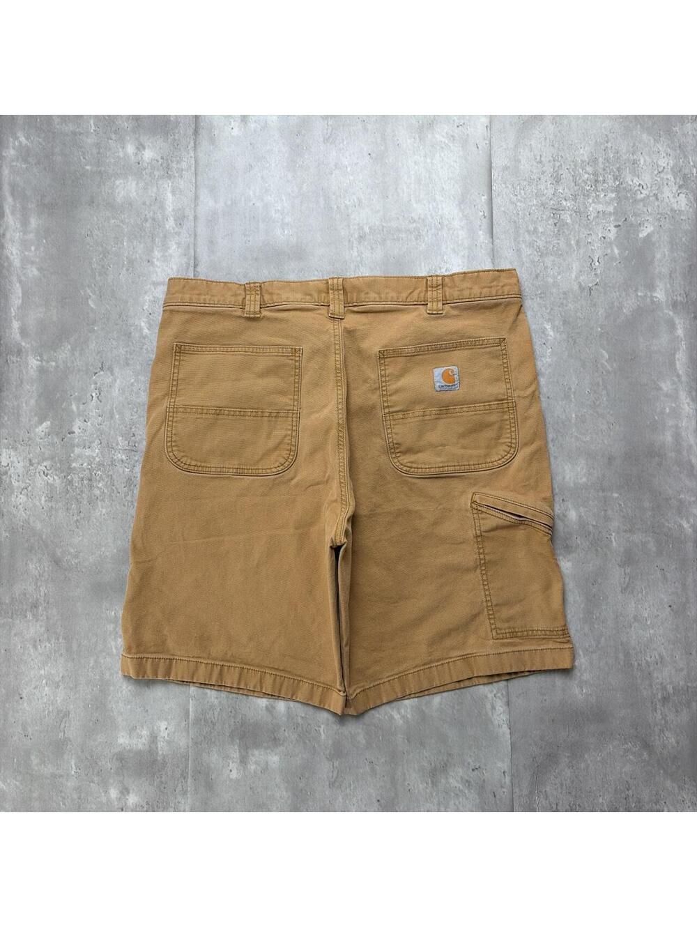 Y2K Tan Carhartt Workwear Grunge Baggy Carpenter Skater Shorts